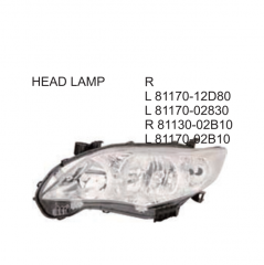 Toyota Corolla Middle East 2010 Head lamp