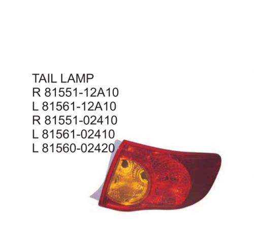 Toyota Corolla SEDAN 2007 Tail lamp