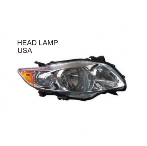 Toyota Corolla USA Type 2010 Head lamp