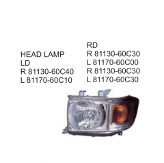 Toyota Land Cruiser FJ70 1907 Head lamp 81130-60C40  81170-60C10 81130-60C30 81170-60C00 81130-60C30 81170-60C30