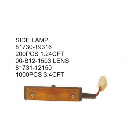 Toyota Land Cruiser FJ100 2001 Side lamp 81730-19316 00-812-1503 81731-12150