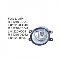 Toyota RAV4 2005-2006 Fog lamp 81210-0D040 81220-0D040 81210-0D041 81220-0D041 81210-06052 81220-06050