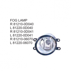 Toyota Camry 2010-2011 Fog lamp 81210-0D040 81220-0D040 81210-0D041 81220-0D041 81210-06070 81220-06070